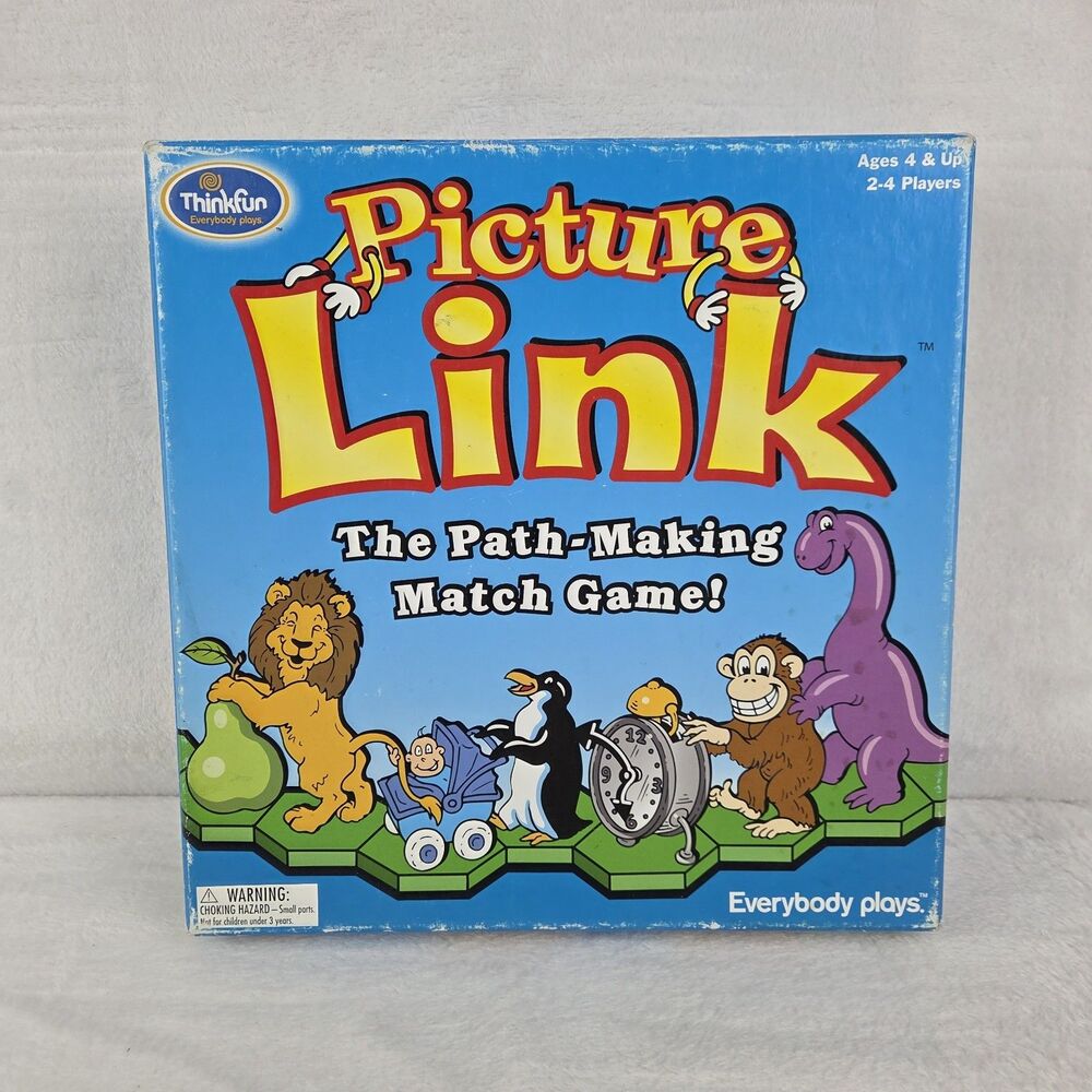 Picture Link Path-Making Match Game ThinkFun Vintage‎ 2002 Complete